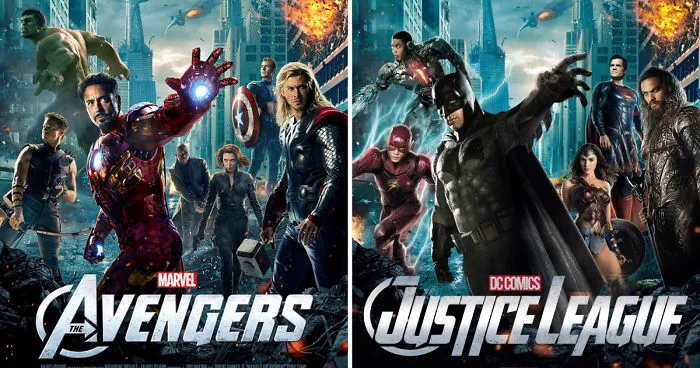 Dc And Marvel - Parallel Universe Of Posters