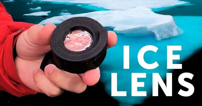 I Made A Camera Lens With An Iceberg
