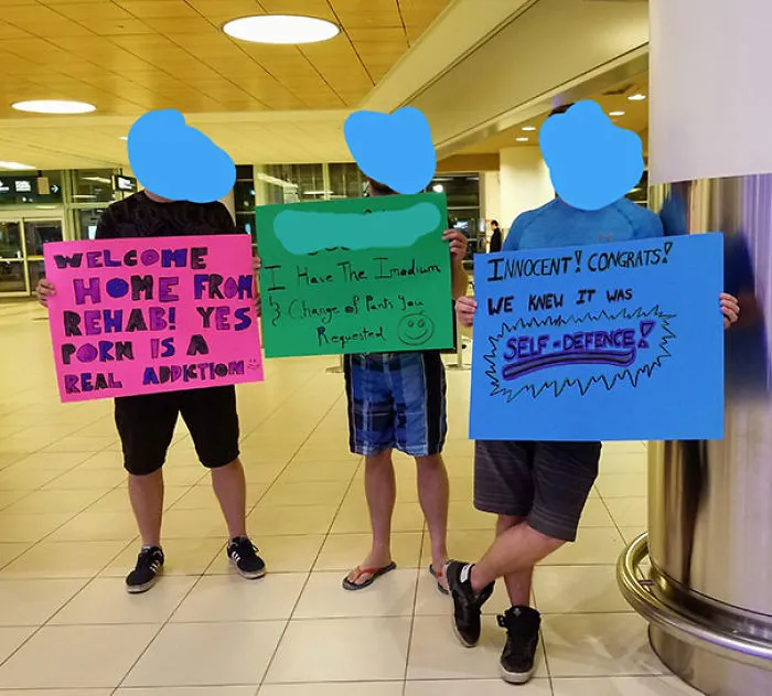 My Brothers Picked Me Up From The Airport. It Was A Full Plane