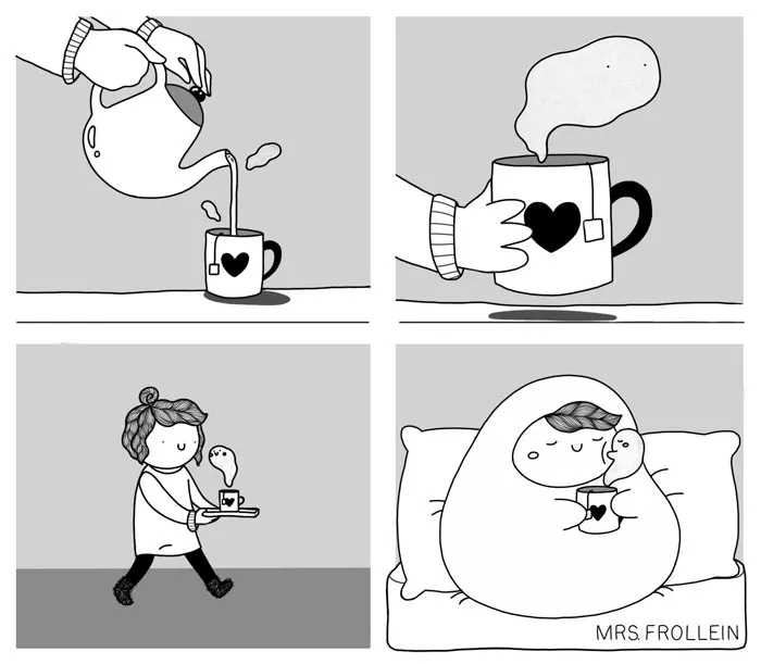 Illustrator Documents Her Daily Struggles And Life With Her Boyfriend In 59 Adorable Comics