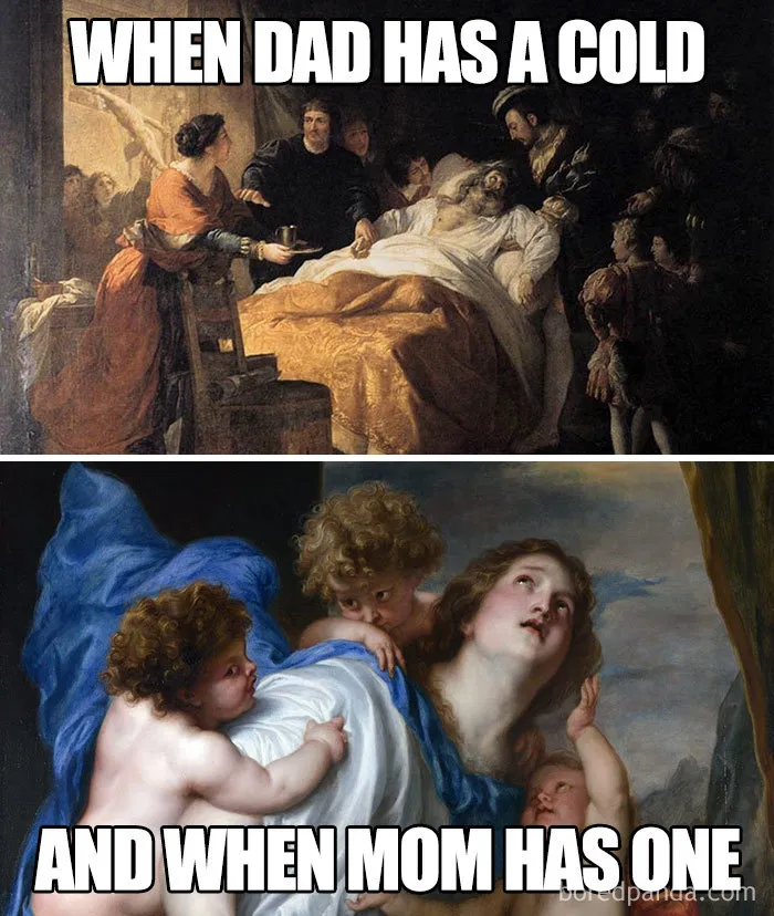Dad Cold vs. Mom Cold