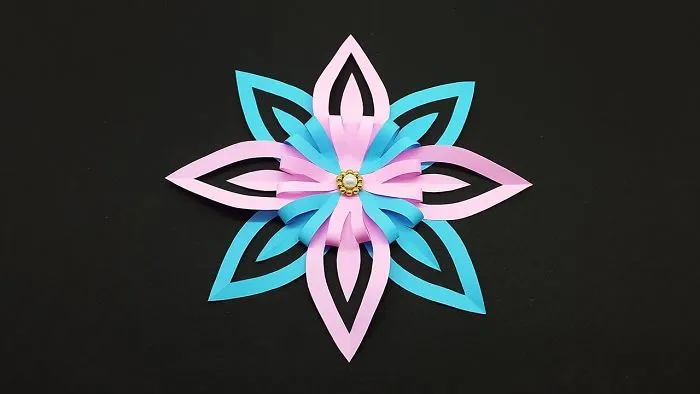Christmas Snowflakes Diy - 3d Paper Snowflake - Christmas Craft Decoration Ideas
