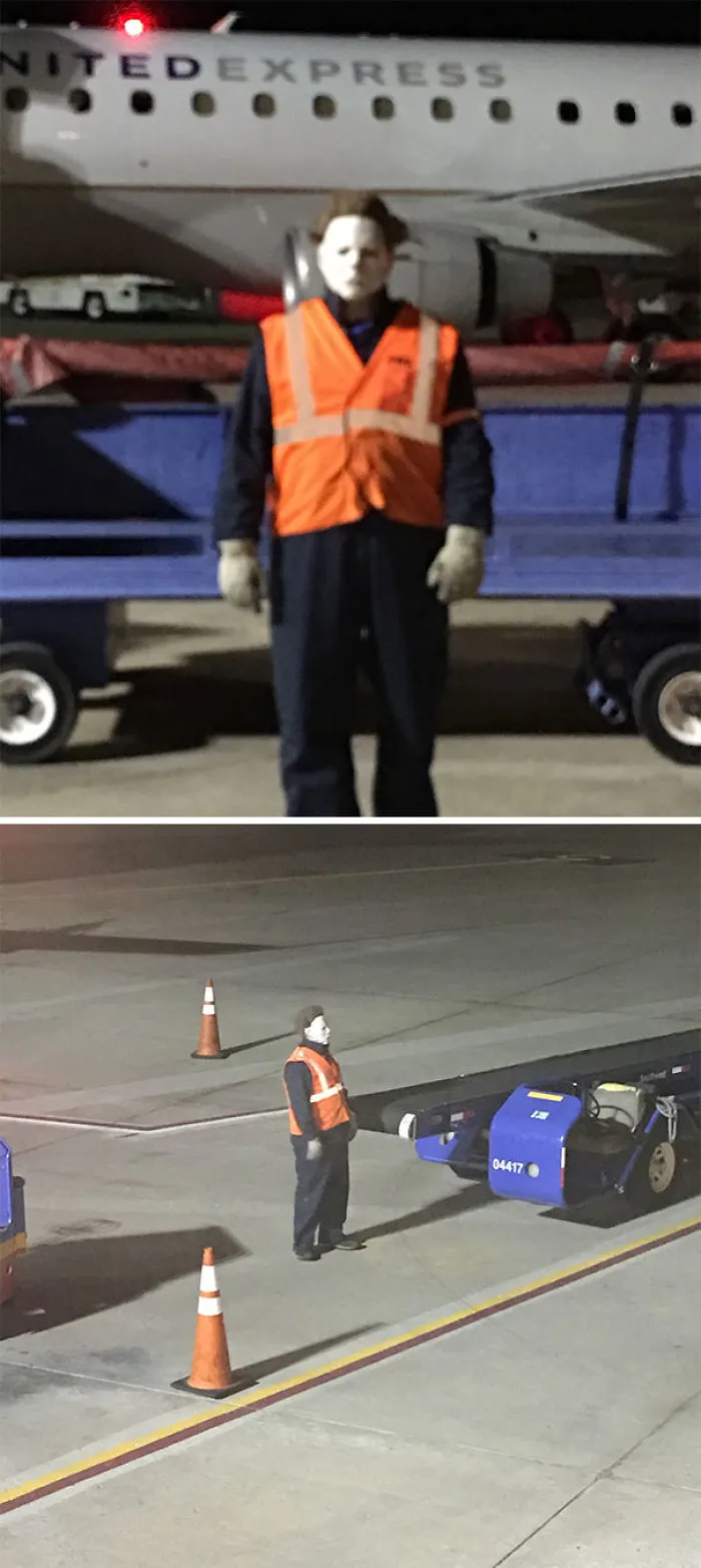 Michael se ha colado en el aeropuerto