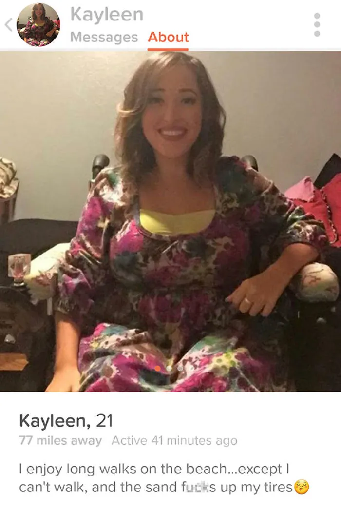 Matched With A Disabled Chick Today
