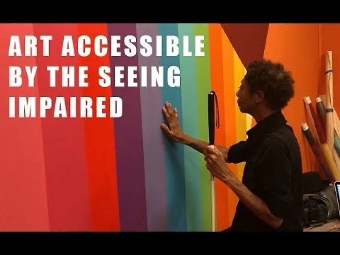 Artist Creates Interactive Art And Murals Accessible By The Blind