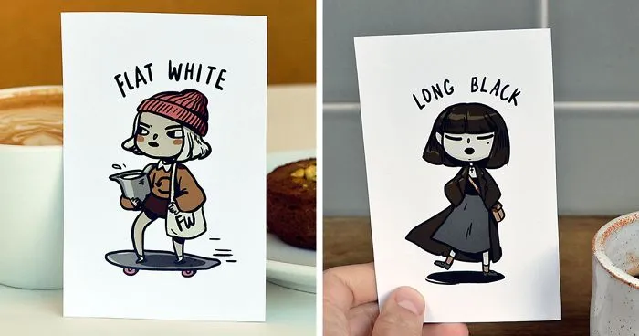 Coffee Inspired Me To Illustrate These Cute Little Characters