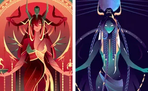 I Recreated Illustrations Of Old Magnificent Egyptian Gods and Goddesses