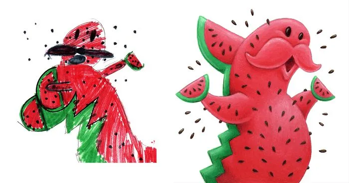 I Drew 50 Monsters Over The Last 2 Years Based On Kid Drawings, And Here're The Results (New Pics)