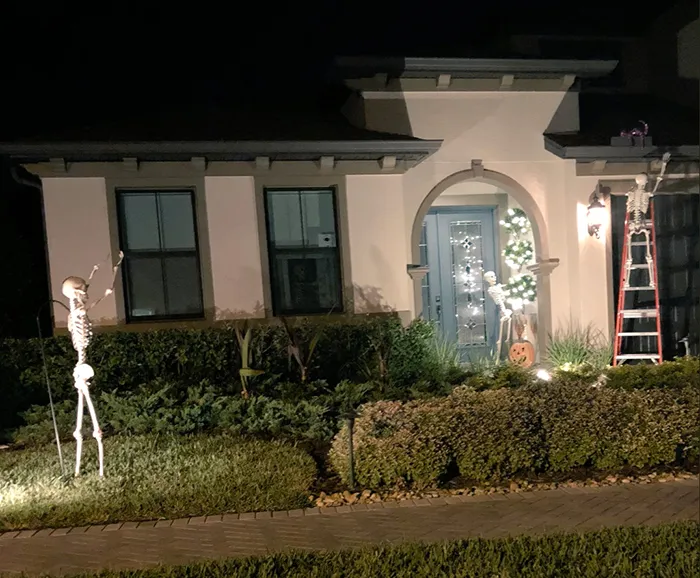 Esta chica se dio cuenta de que los esqueletos de Halloween de sus vecinos cambian cada día, y es divertidísimo