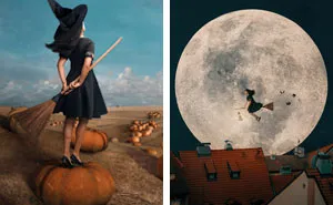 I Like To Think That Witches Live Among Us, So I Tried To Imagine Their Daily Routine And This Is What I Came Up With
