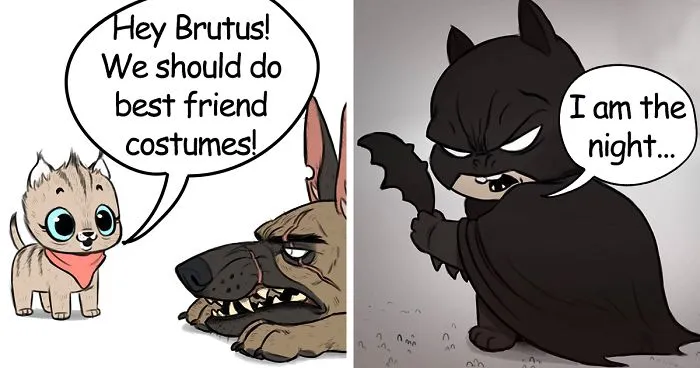 There's A New Halloween Comic About Brutus & Pixie That Will Instantly Make Your Day