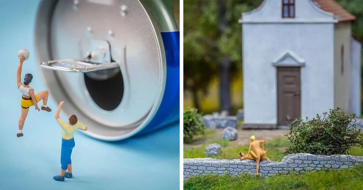 Utilizo objetos cotidianos para recrear mundos en miniatura muy peculiares (30 fotos)