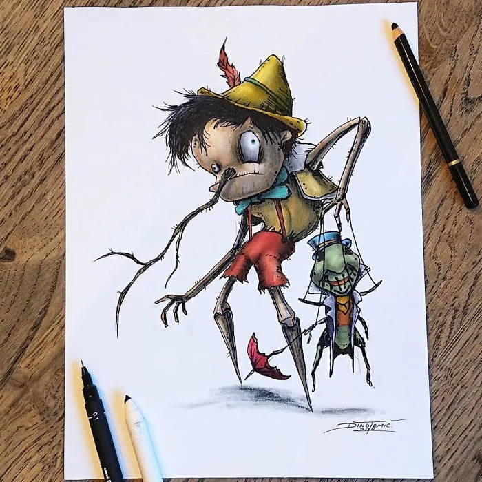 Artist Creepyfies 31 Of Your Favorite Cartoon Characters And They Will Give You Chills