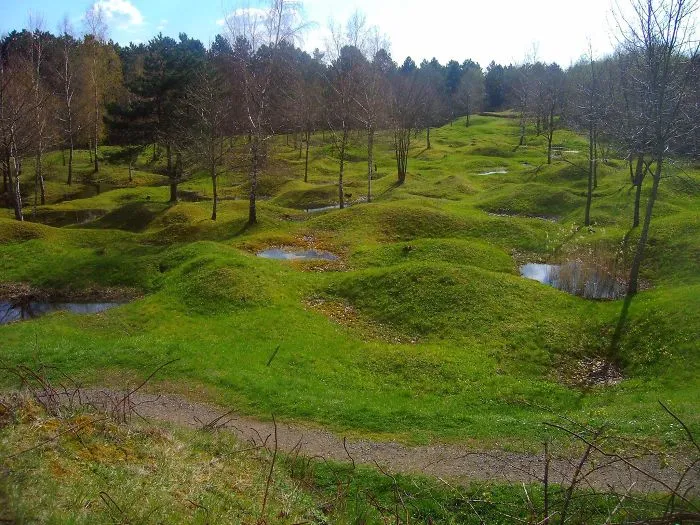 El aspecto actual del campo de batalla de Verdun