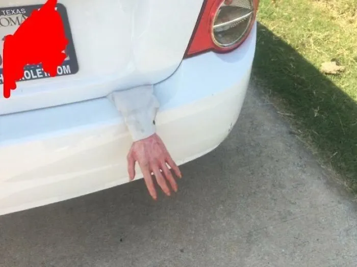 I Don't Think The Uber Riders Will Find My Halloween Decoration As Funny As I Do