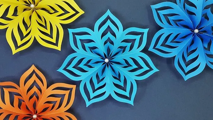 How To Make Paper Stars For Christmas Decoration | Diy Christmas Snowflakes