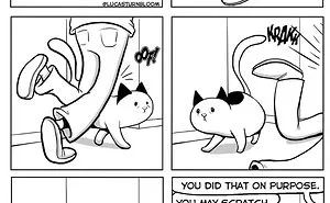 My Wife Insisted That I Put These Comics On The Internet – They’re About A Cat We Rescued (45 New Pics)