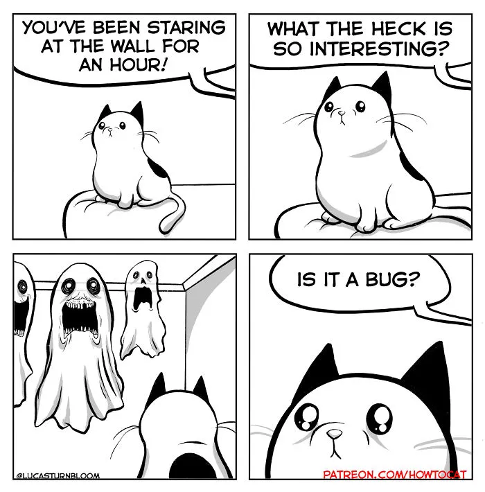 My Wife Insisted That I Put These Comics On The Internet – They’re About A Cat We Rescued (45 New Pics)