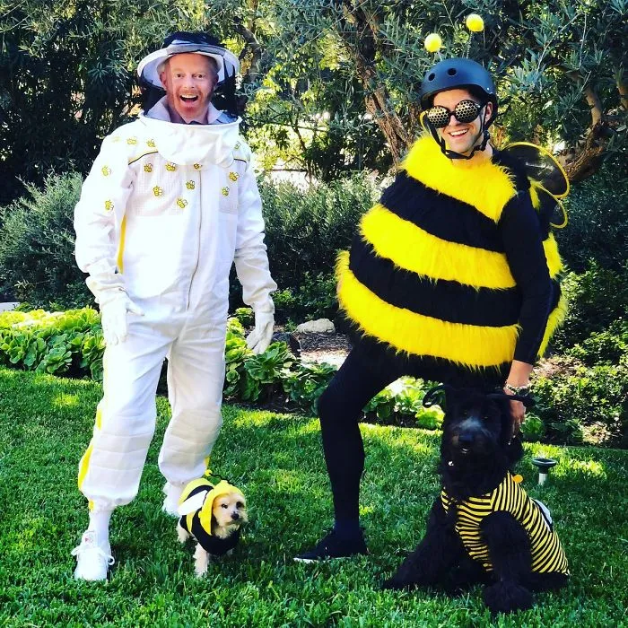 Jesse Tyler Ferguson y su marido como abeja y apicultor