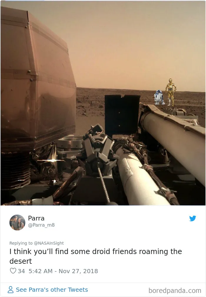 30 Divertidas reacciones a las primeras fotos de Marte realizadas por el InSight de la NASA