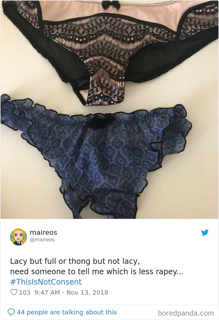 “Look at the way she was dressed...”: Women Tweet Their Underwear Pics After Lawyer Blames Teen In Rape Trial
