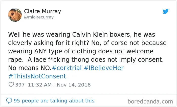 “Look at the way she was dressed...”: Women Tweet Their Underwear Pics After Lawyer Blames Teen In Rape Trial