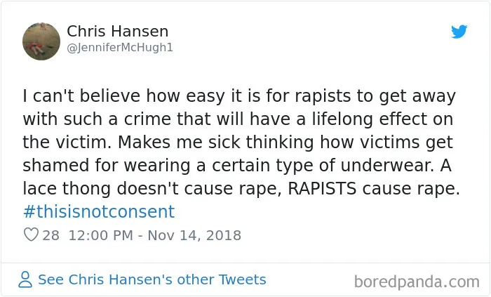 “Look at the way she was dressed...”: Women Tweet Their Underwear Pics After Lawyer Blames Teen In Rape Trial