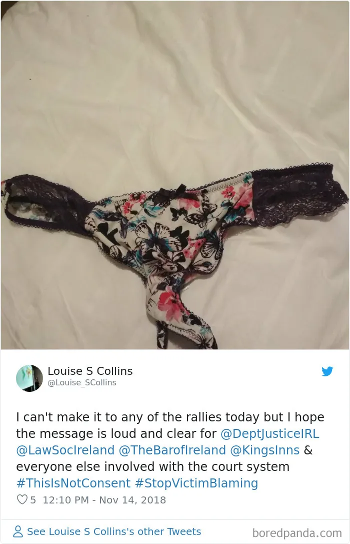 “Look at the way she was dressed...”: Women Tweet Their Underwear Pics After Lawyer Blames Teen In Rape Trial