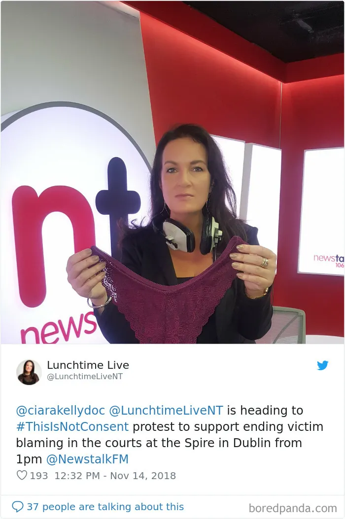 “Look at the way she was dressed...”: Women Tweet Their Underwear Pics After Lawyer Blames Teen In Rape Trial