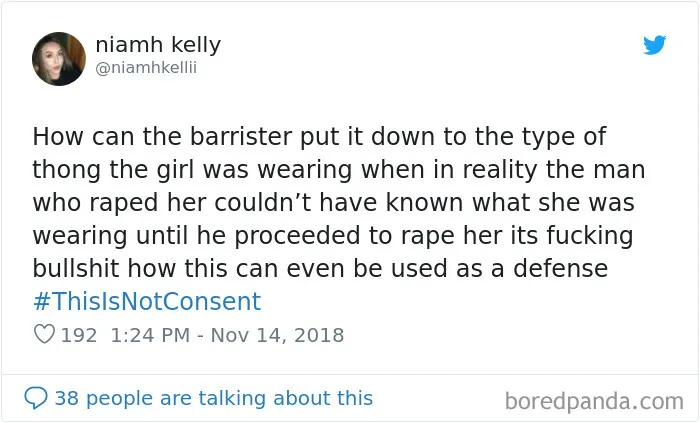 “Look at the way she was dressed...”: Women Tweet Their Underwear Pics After Lawyer Blames Teen In Rape Trial