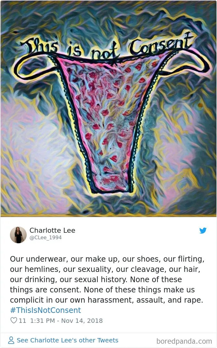 “Look at the way she was dressed...”: Women Tweet Their Underwear Pics After Lawyer Blames Teen In Rape Trial