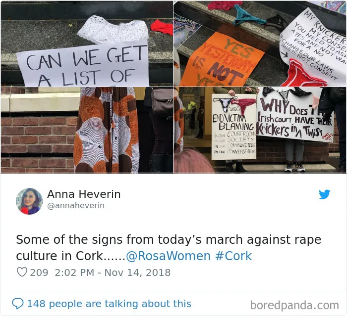 “Look at the way she was dressed...”: Women Tweet Their Underwear Pics After Lawyer Blames Teen In Rape Trial