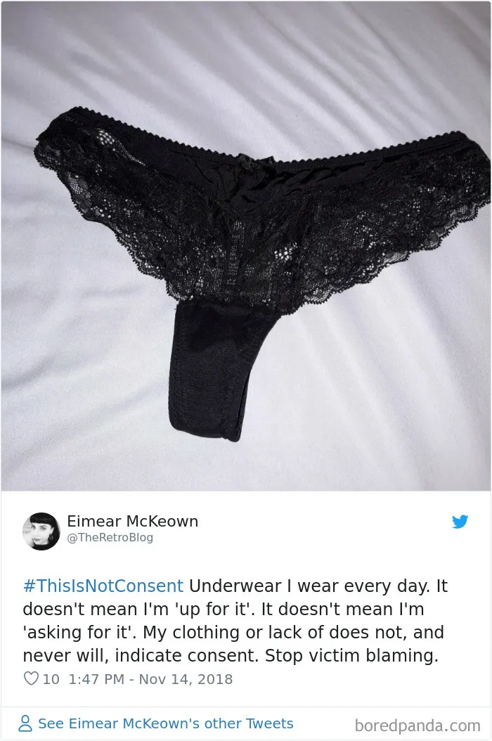 “Look at the way she was dressed...”: Women Tweet Their Underwear Pics After Lawyer Blames Teen In Rape Trial