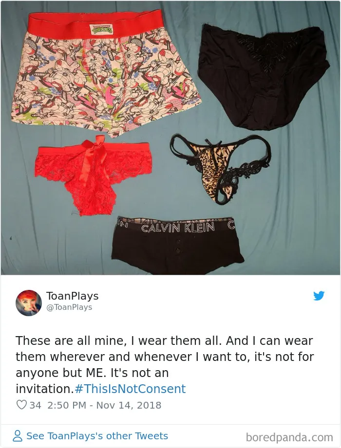 “Look at the way she was dressed...”: Women Tweet Their Underwear Pics After Lawyer Blames Teen In Rape Trial