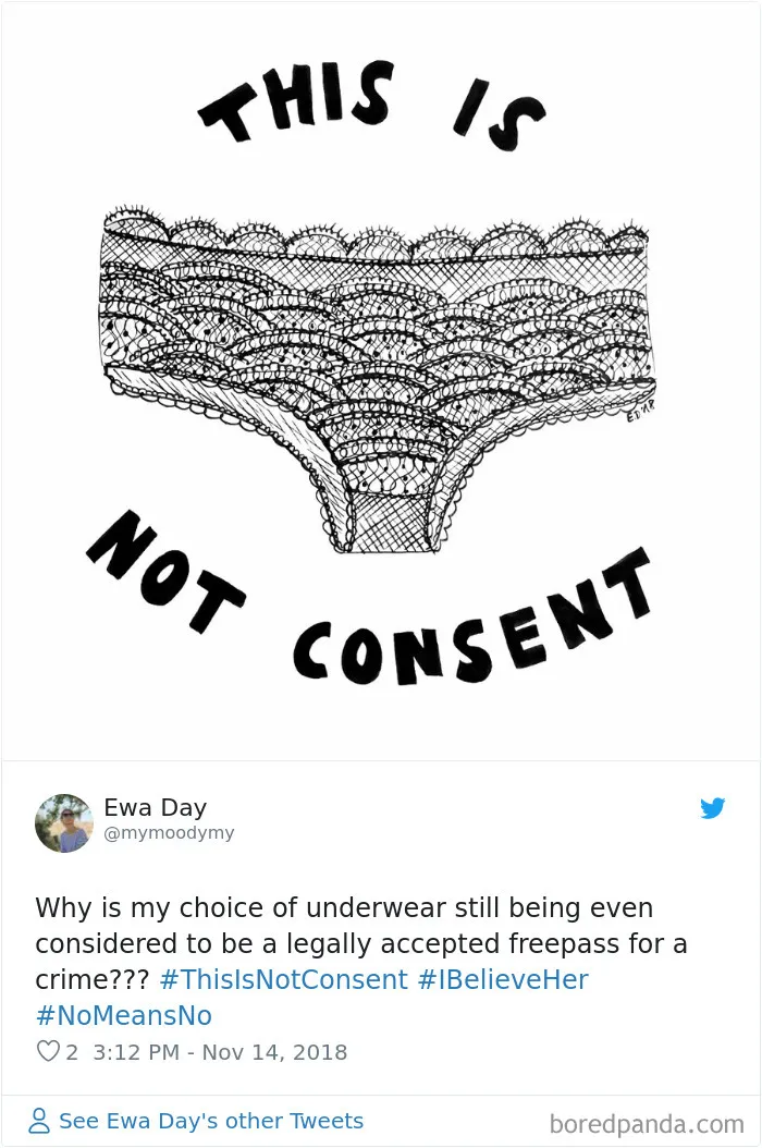 “Look at the way she was dressed...”: Women Tweet Their Underwear Pics After Lawyer Blames Teen In Rape Trial