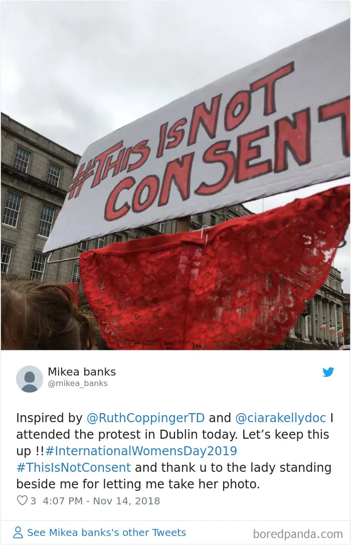 “Look at the way she was dressed...”: Women Tweet Their Underwear Pics After Lawyer Blames Teen In Rape Trial