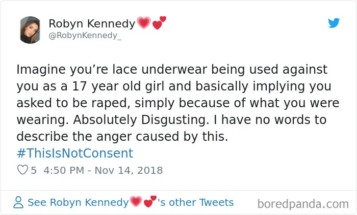 “Look at the way she was dressed...”: Women Tweet Their Underwear Pics After Lawyer Blames Teen In Rape Trial