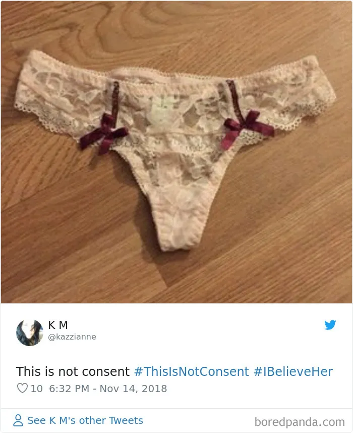 “Look at the way she was dressed...”: Women Tweet Their Underwear Pics After Lawyer Blames Teen In Rape Trial