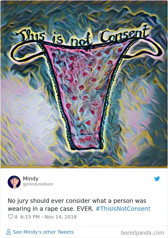 “Look at the way she was dressed...”: Women Tweet Their Underwear Pics After Lawyer Blames Teen In Rape Trial