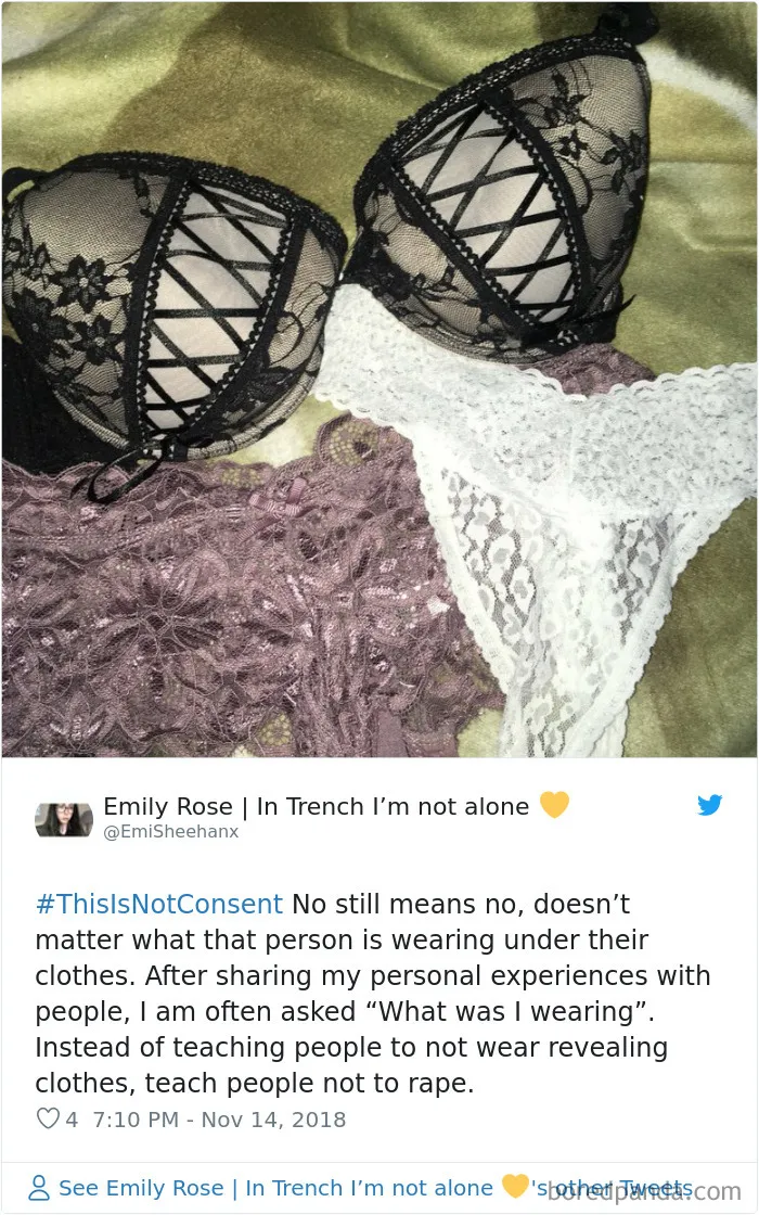 “Look at the way she was dressed...”: Women Tweet Their Underwear Pics After Lawyer Blames Teen In Rape Trial