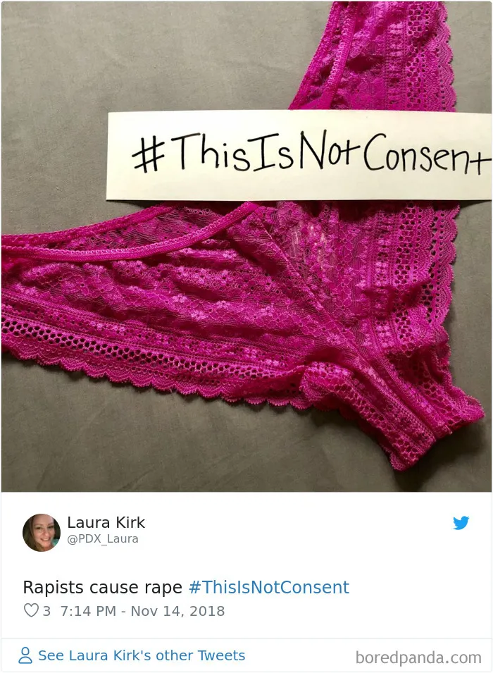 “Look at the way she was dressed...”: Women Tweet Their Underwear Pics After Lawyer Blames Teen In Rape Trial
