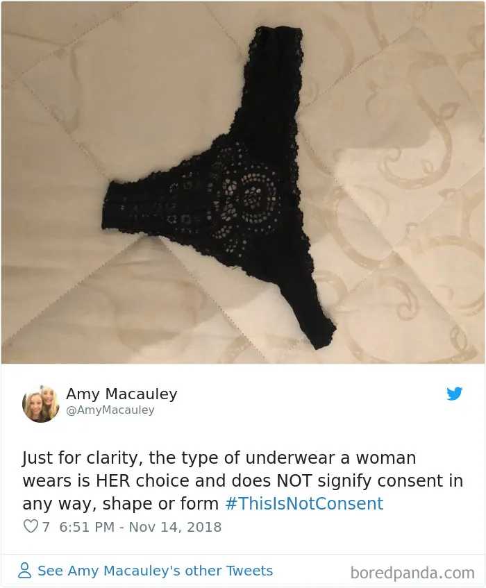 “Look at the way she was dressed...”: Women Tweet Their Underwear Pics After Lawyer Blames Teen In Rape Trial