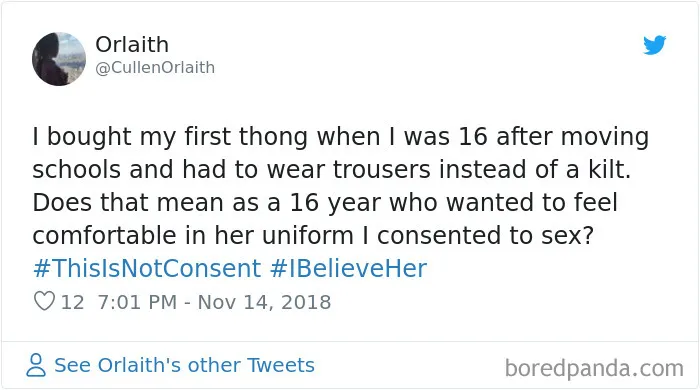 “Look at the way she was dressed...”: Women Tweet Their Underwear Pics After Lawyer Blames Teen In Rape Trial