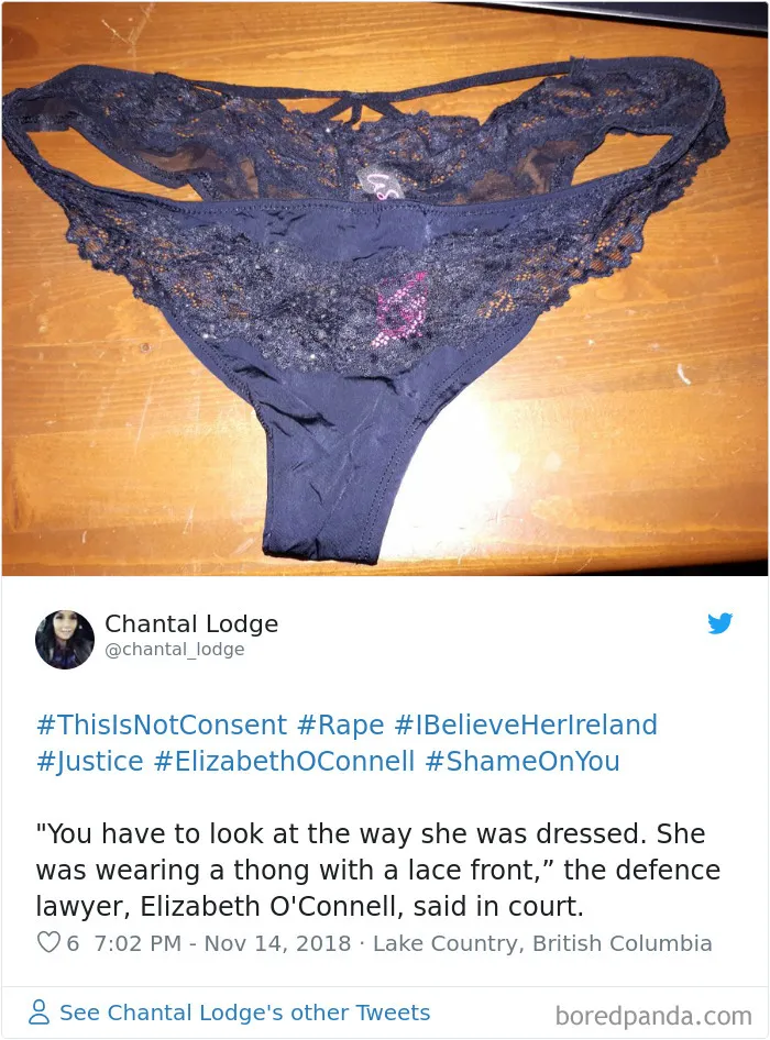 “Look at the way she was dressed...”: Women Tweet Their Underwear Pics After Lawyer Blames Teen In Rape Trial