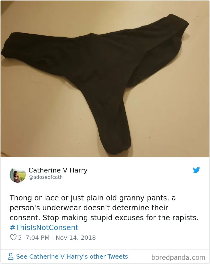 “Look at the way she was dressed...”: Women Tweet Their Underwear Pics After Lawyer Blames Teen In Rape Trial