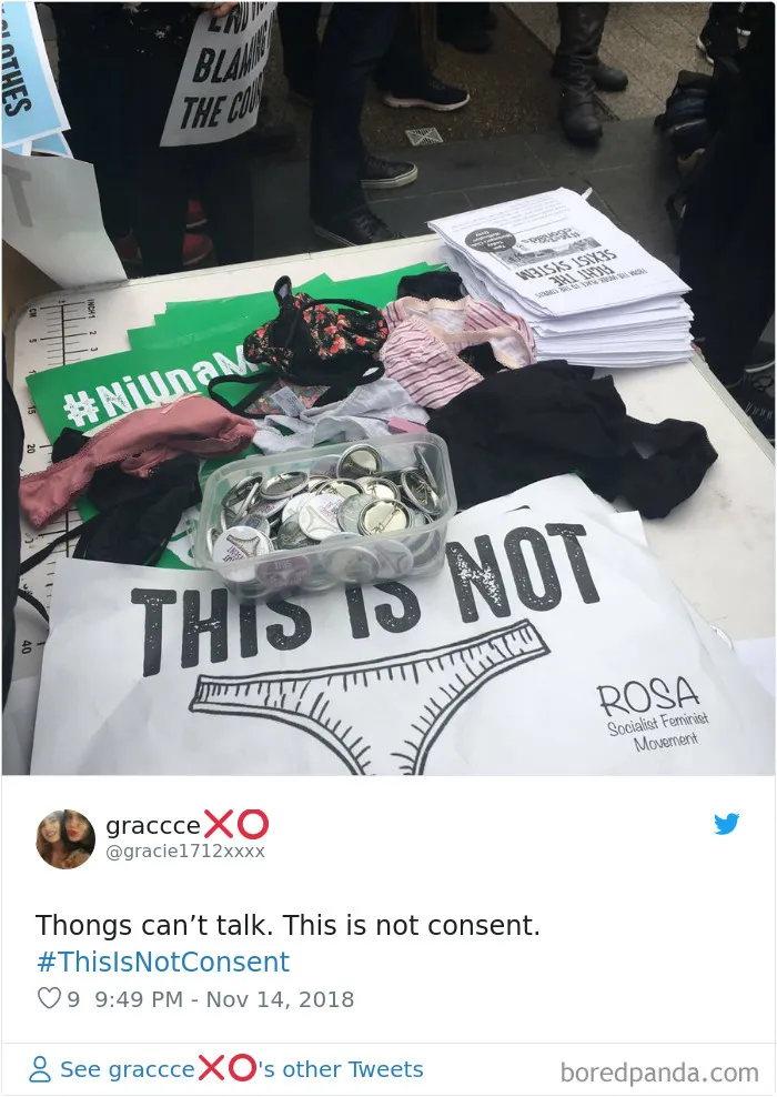 “Look at the way she was dressed...”: Women Tweet Their Underwear Pics After Lawyer Blames Teen In Rape Trial