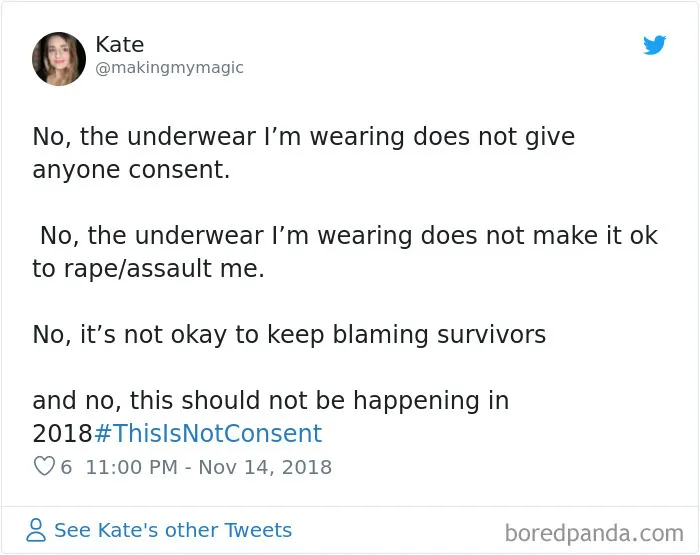 “Look at the way she was dressed...”: Women Tweet Their Underwear Pics After Lawyer Blames Teen In Rape Trial