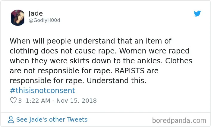“Look at the way she was dressed...”: Women Tweet Their Underwear Pics After Lawyer Blames Teen In Rape Trial
