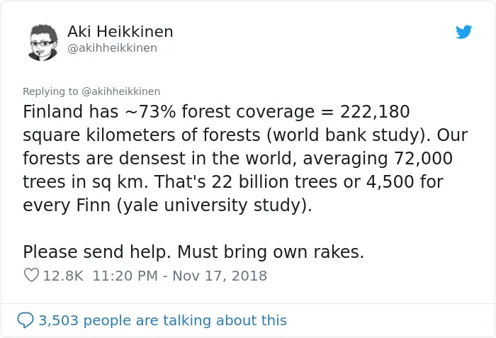 Trump Claims Finland ‘Rakes’ Their Forests To Prevent Fires, And Here Are 43 Of The Best Responses