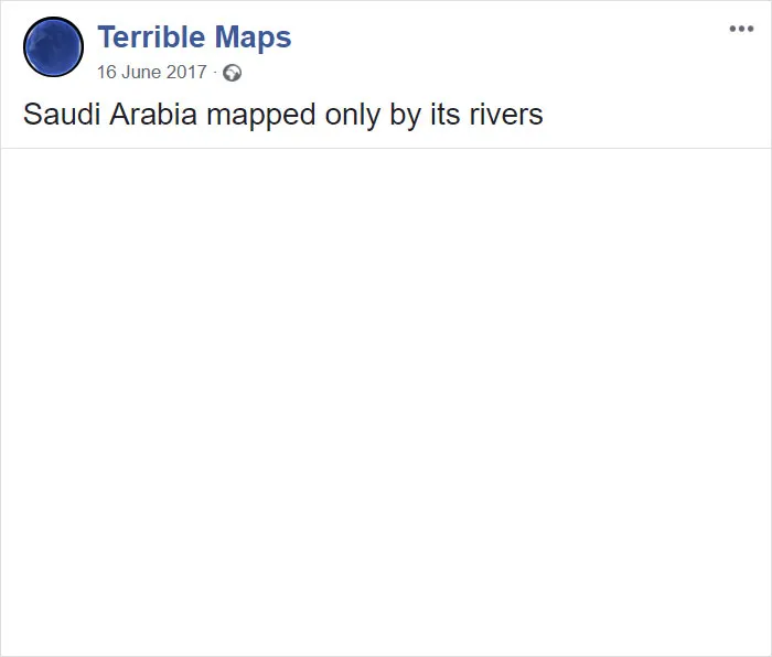 Saudi Arabia Mapped Only By Its Rivers